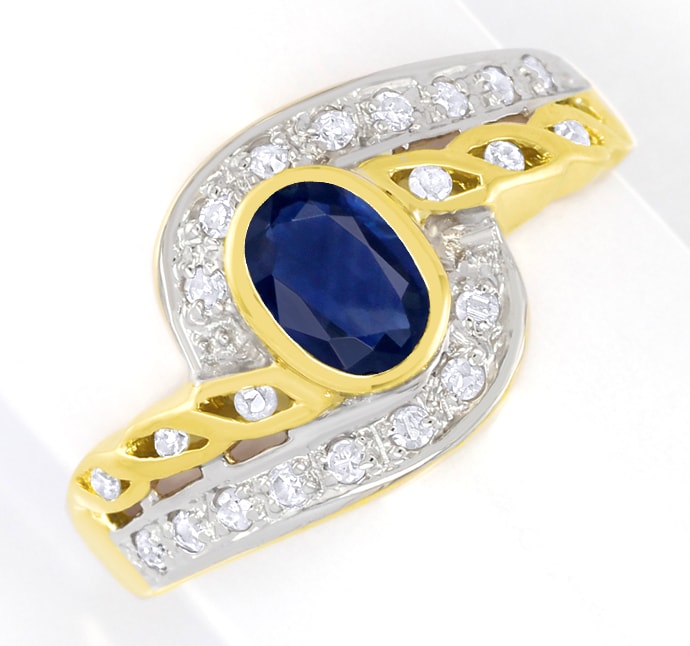 Foto 2 - Wundervoller Saphir Diamanten Designer-Ring, S5765