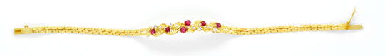 Foto 1 - Diamant-Gold-Armband, 6 Spitzen Rubine 0,7ct, S6172