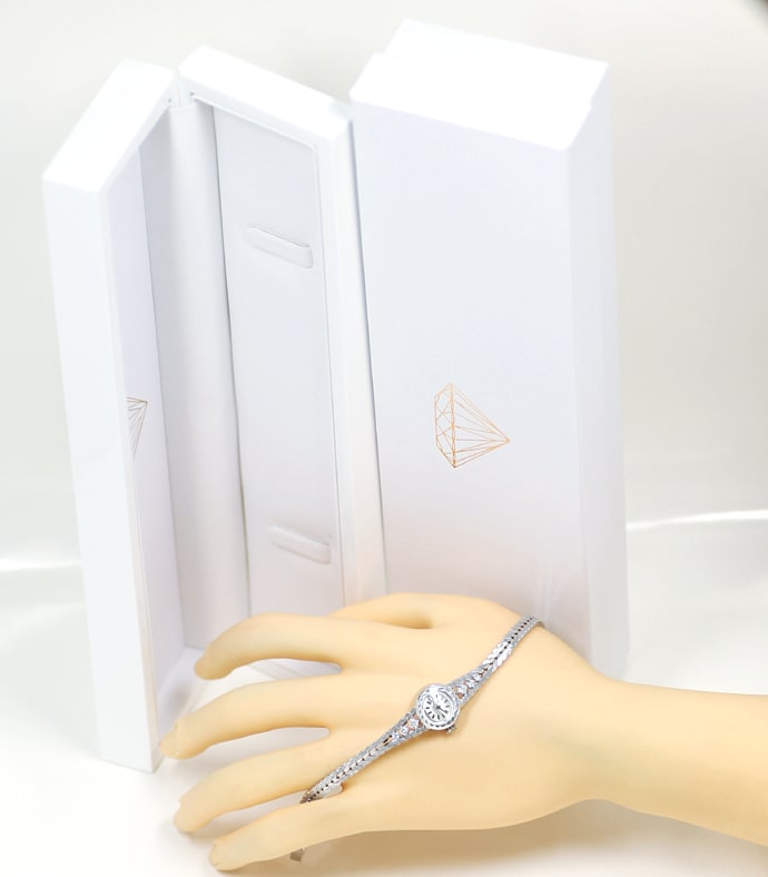 Foto 5 - Certina Damenuhr mit Diamanten in 585er Weißgold, U2621